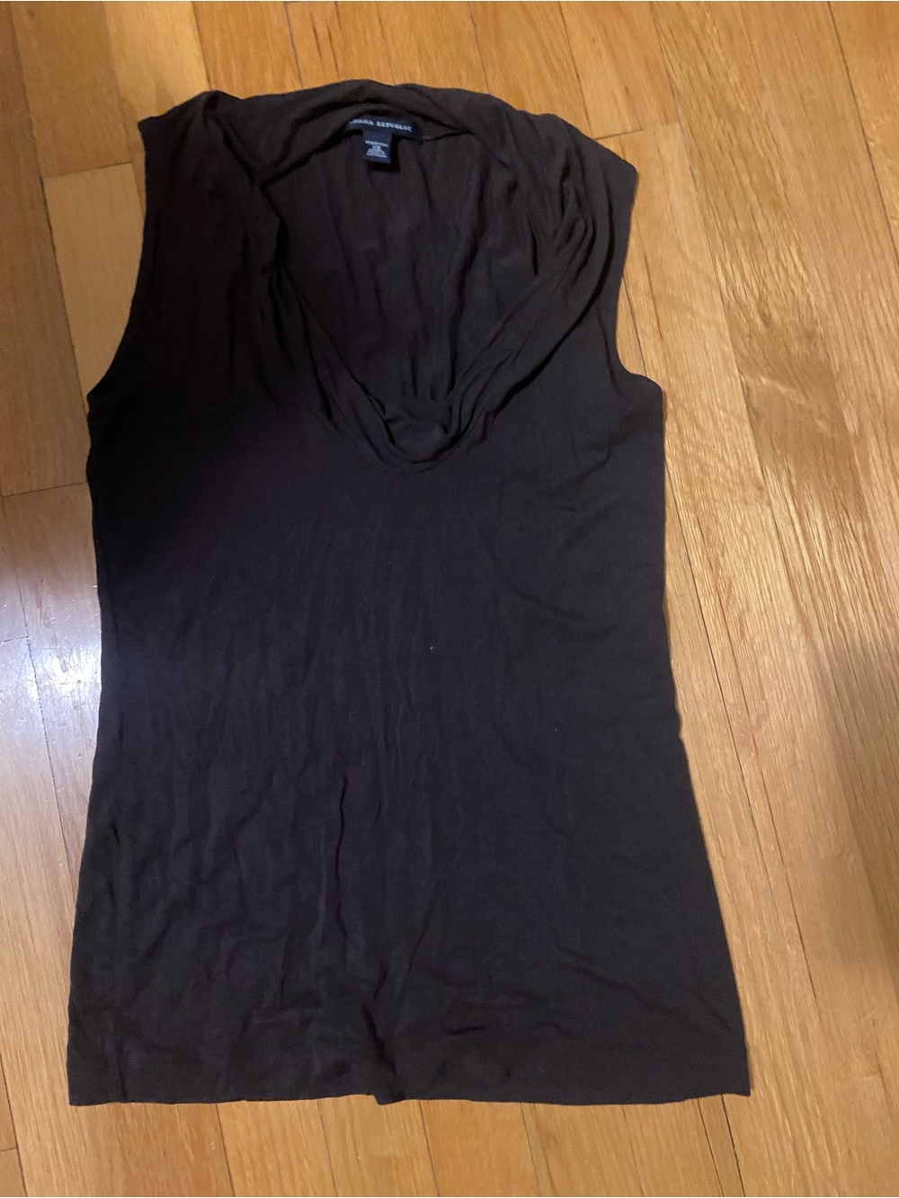 Banana Republic Brown Sleeveless Cowl Neck Tank Top